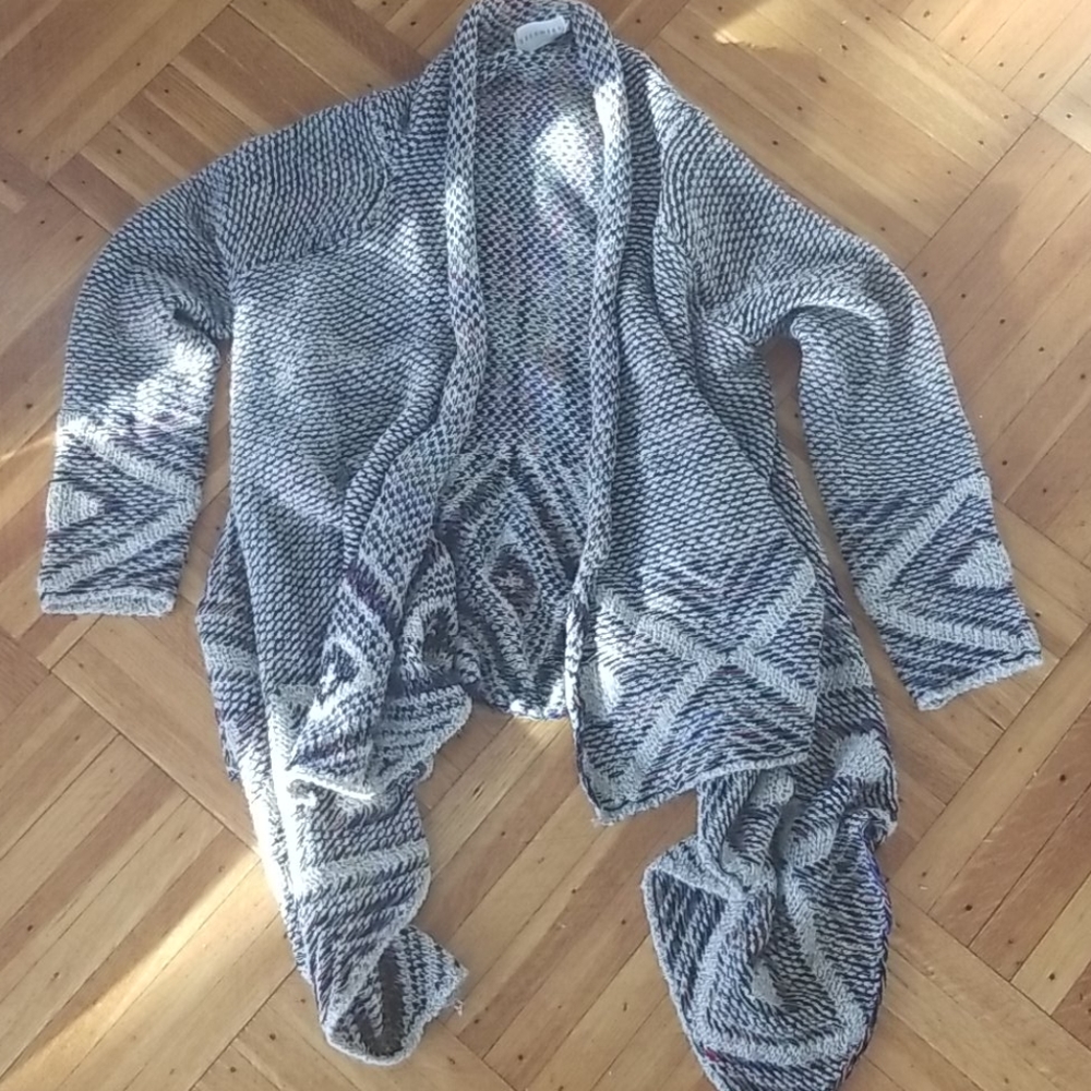 Dreamers multicolored waterfall cardigan M